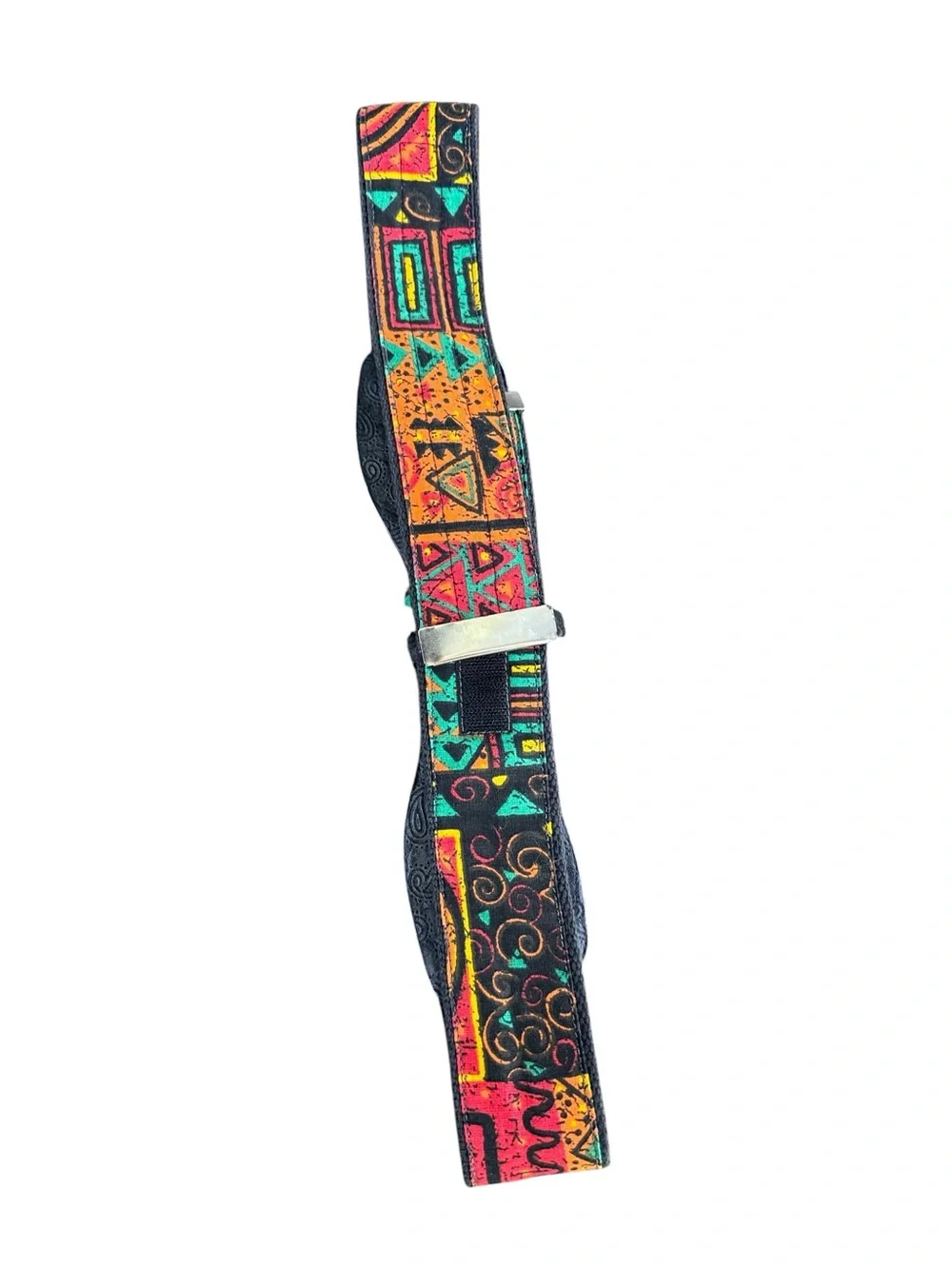 Vintage Geometric Artisan Print Statement Waist Belt OSFM